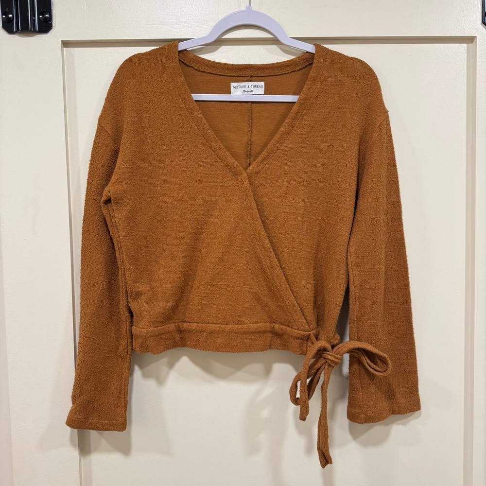 Madewell Texture & Thread Rust Sweater